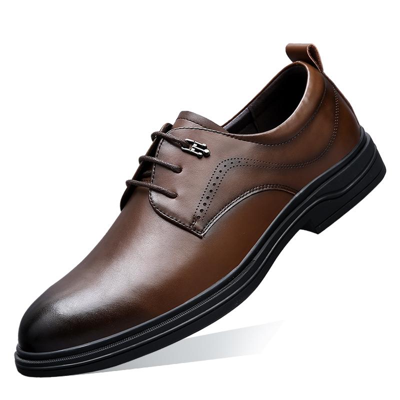Men's High Quality Office Formal Leather Shoes Business Negotiation Dating Party Shoes Comfort Anti-slip Wearable Oxford Shoes