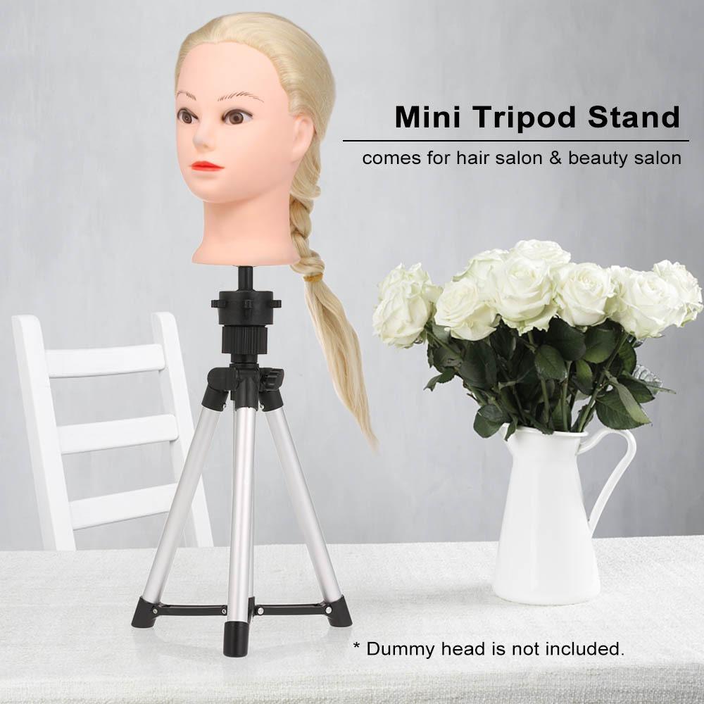 Sturdy Wig Stand Tripod Aluminum Alloy Hair Dressing Stand Wig Tripod Stand For Hair Salon