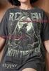 Rizz 'Em With The Tism Werewolf Wolf Pack Comfort Colors® Tshirt, Full Moon Howling Lightning Bats Meme Vintage Bootleg Tee