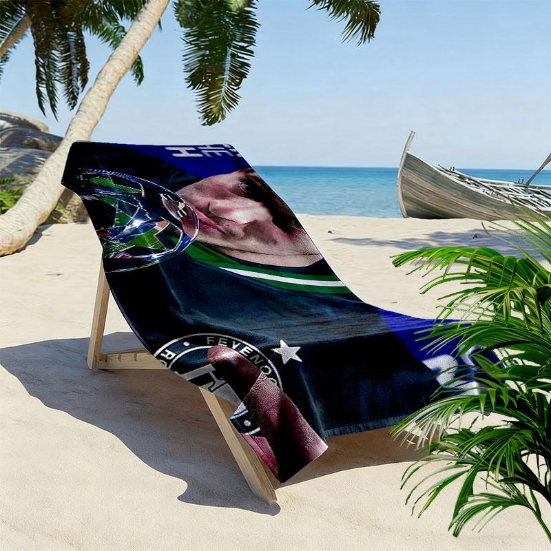 Anis Hadj Moussa Print Beach Towel, Large Soft Quick Dry Towel for Beach Camping Swimming