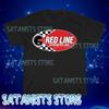 New Red Line Synthetic Oil Men's Black T-shirt 1 Funny Size S To 5XL