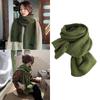 Multiuse Cross Plaided Knitted Scarf for Women Men Unisex Soft and Comfortable Yarn Scarf for Autumn Winter Daily Use