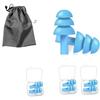 Ear Plugs for Sleeping Soundproofing Sleep Well Hearing Protection Swimmable Silicone Soft Soundproof Washable Reusable Ear Plugs 4 Pairs