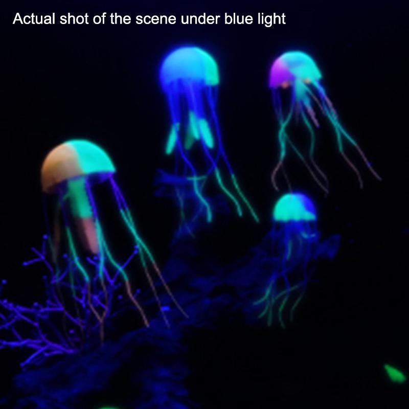 Красочные медузы украшения имитация аквариума реалистичный плавающий декор искусственный светящийся эффект медузы украшения