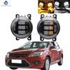 2x Fog Light Assembly for Ford Focus 2009 2010 2011 2012 Car H11 Front Bumper LED Fog Lamp White Yellow 12V