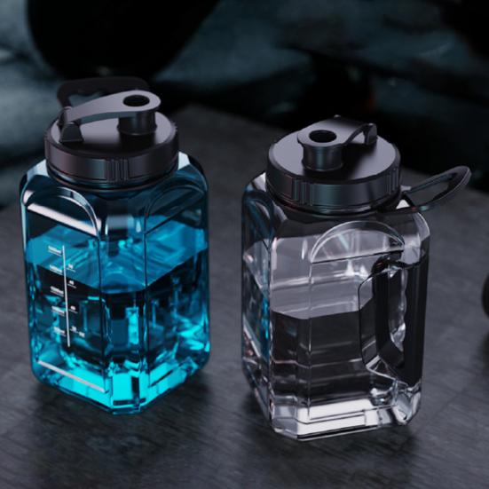 Sports Water Bottle with Handle Food Grade BPA Free Leak-Resistant Wide Opening Design Water Jug Fitness Sports Bottle