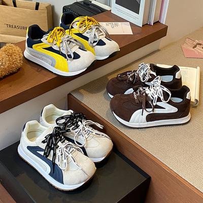 Странная голова ретро сетка дышащие кроссовки Форрест Гамп женские 2025 новые на толстой подошве, легкие и удобные спортивные универсальные немецкие тренировочные кроссовки