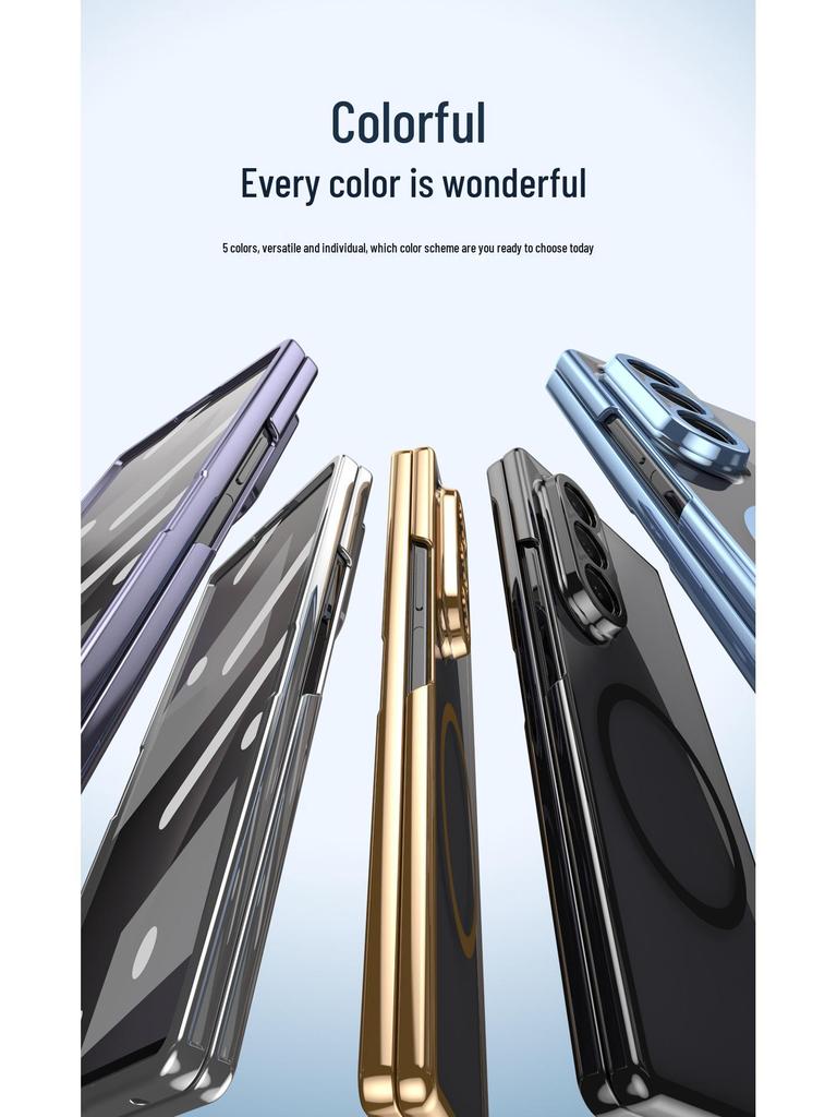 Samsung Z Fold7 Case: High-Transparency, Anti-Drop, Magnetic Film-Integrated Protective Cover