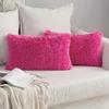 Nordic Plush Rectangular Pillowcase - Crystal Velvet Mink Cushion Cover, Solid Color