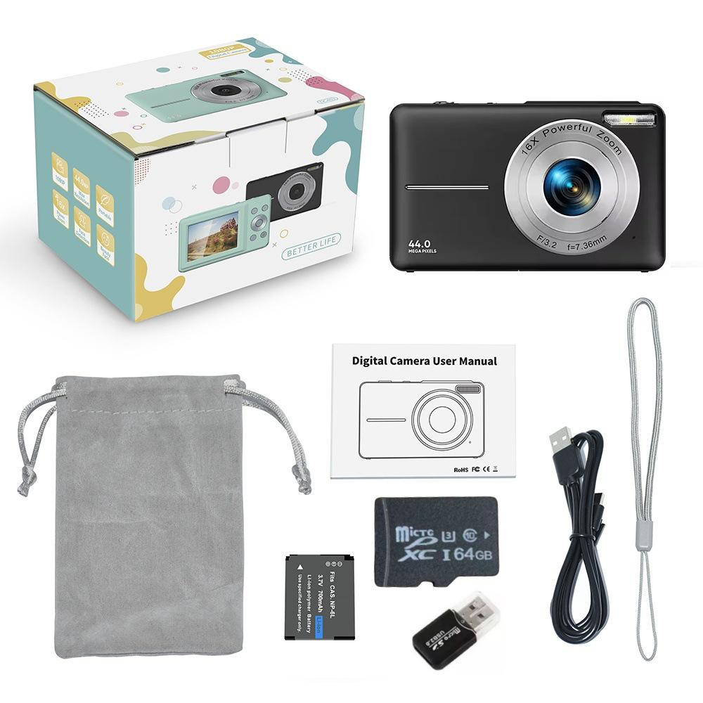 HD Digital Mini Camera for Students & Kids - Selfie & Beauty Features