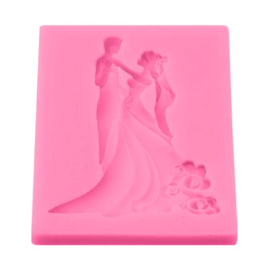 Wedding Groom Cake Mold and Bride Silicone Baking Fondant Sugarcraft Decor Tool