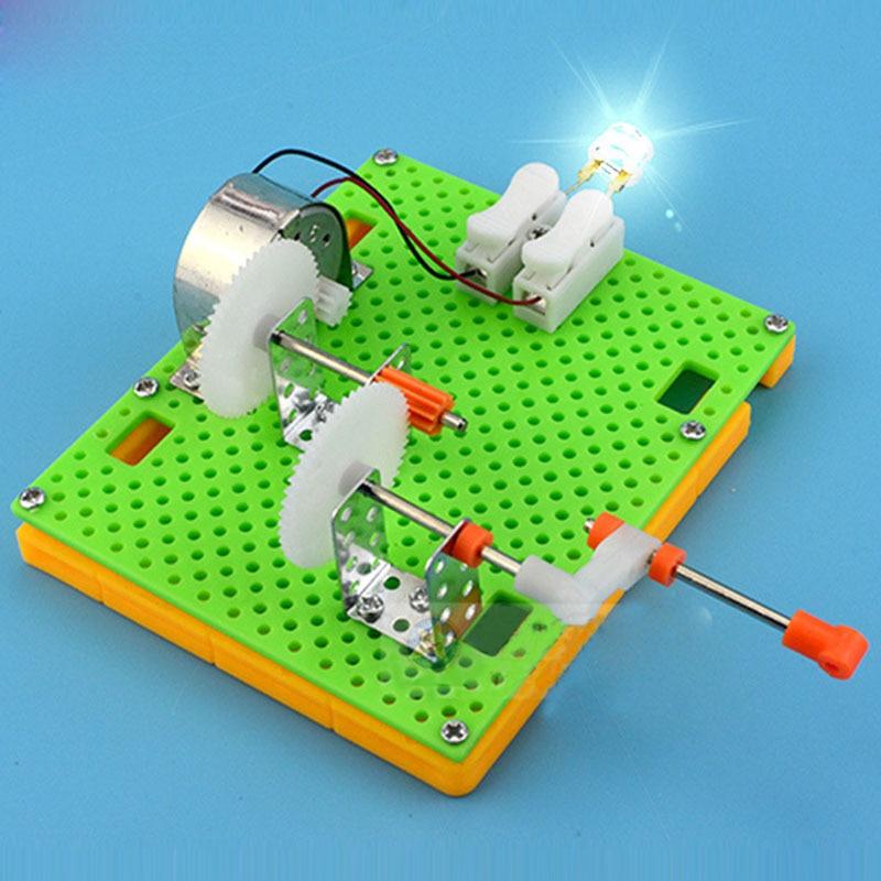 Творческий DIY научный гаджет Ручной генератор Детская головоломка Собранные наборы Простой физический эксперимент Учебные ресурсы