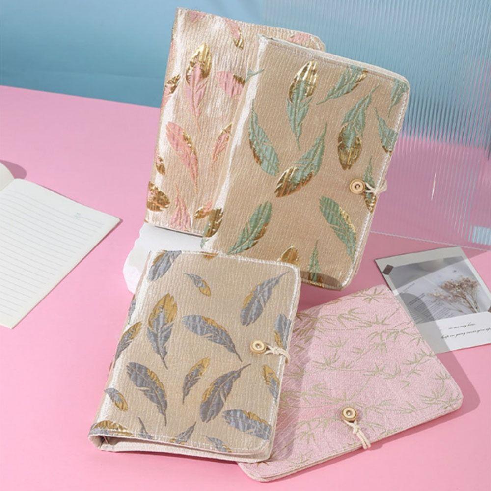A5/A6 Loose-leaf Book Cover Embroidered Notebook Cover Gift Mini Budget Binder Cover Planner