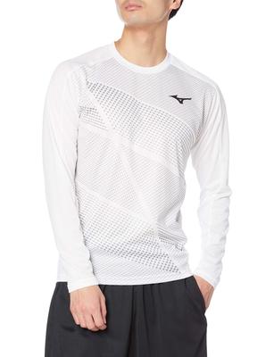 Mizuno Футболка для тренировок на стадионе U2MA0501 Японский размер M к Японскому размеру и Белый, (эквивалент М)