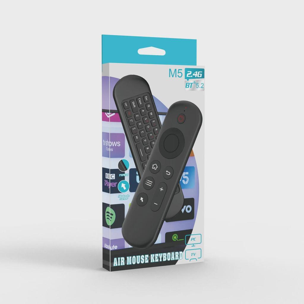 Беспроводная клавиатура Bluetooth 2.4G USB Fly Mouse с двойным режимом, инфракрасным обучением для пульта дистанционного управления телевизором, приставкой и проектором