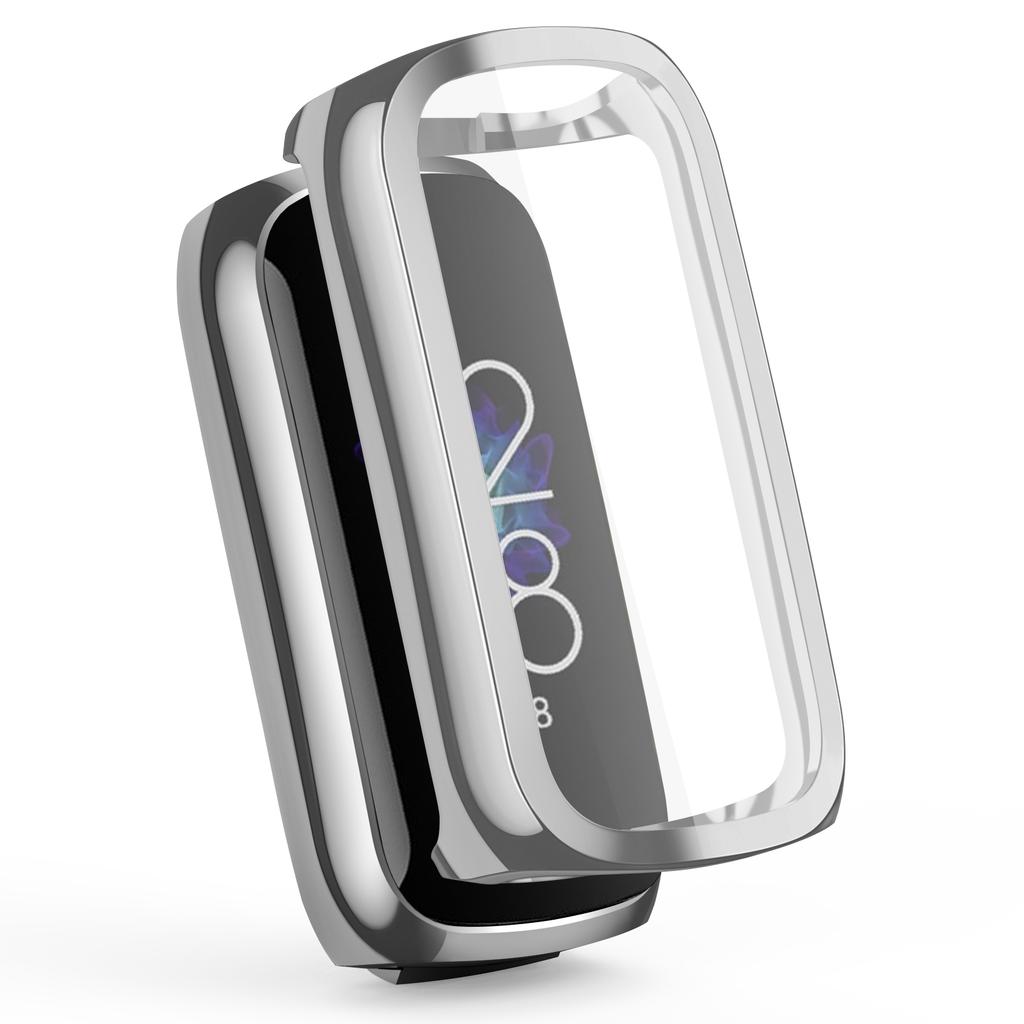 Protective Case For Fitbit Luxe Full Screen Protector Cover Smart watch Bumper Soft TPU Plating Durable Case Shell Accessories