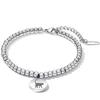 Fashion Charm Beaded Bracelets for Women Stainless Steel Beads Female Engrave Jewelry Bracelets