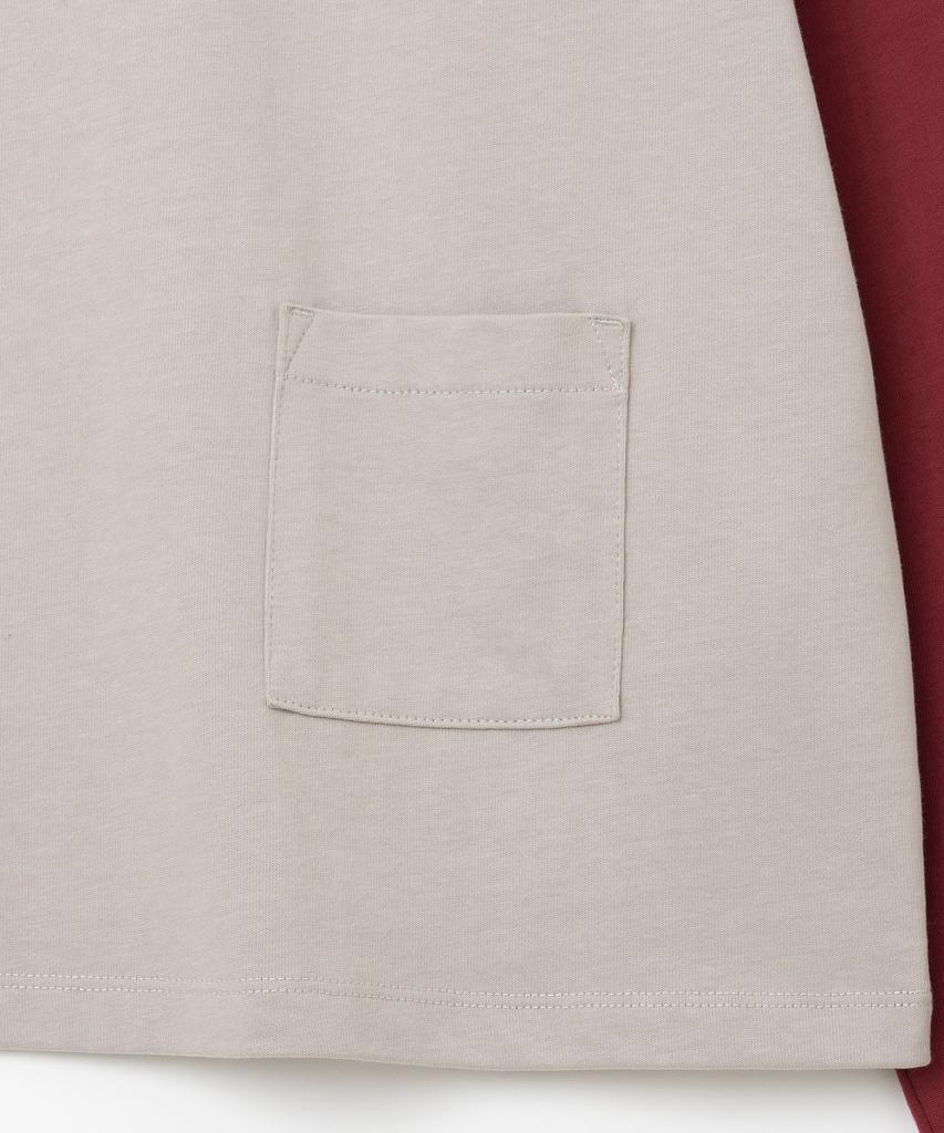 MILLO ARCHIVE Middle Pocket Raglan Long Sleeve [Burgundy]