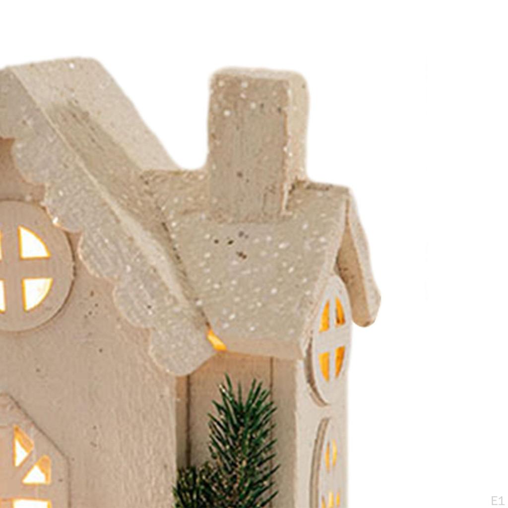 Christmas Glowing House Decoration, Snow Village House, Decorative,