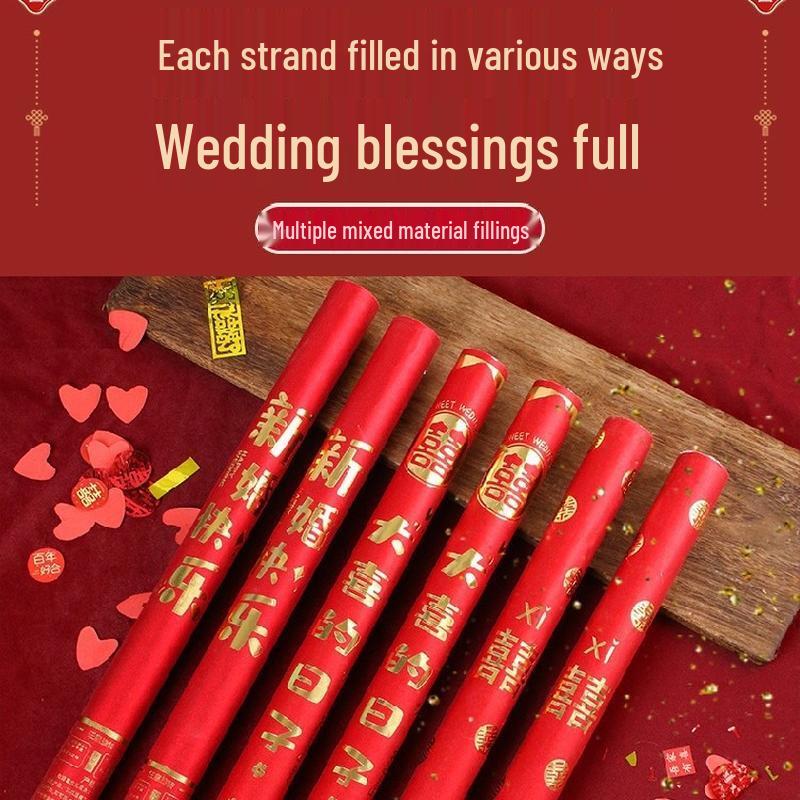 JINGRUIXIANG 'Love of My Life' Handheld Confetti Poppers, 20-Pack