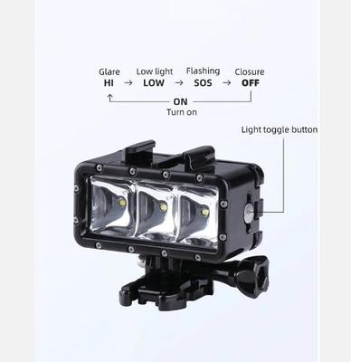 Для GoPro 12 светильник для дайвинга, заполняющий светильник, плавучая палка, палка для селфи для GoPro Hero 12 11 10 SJCAM AKASO, аксессуары для экшн-камеры