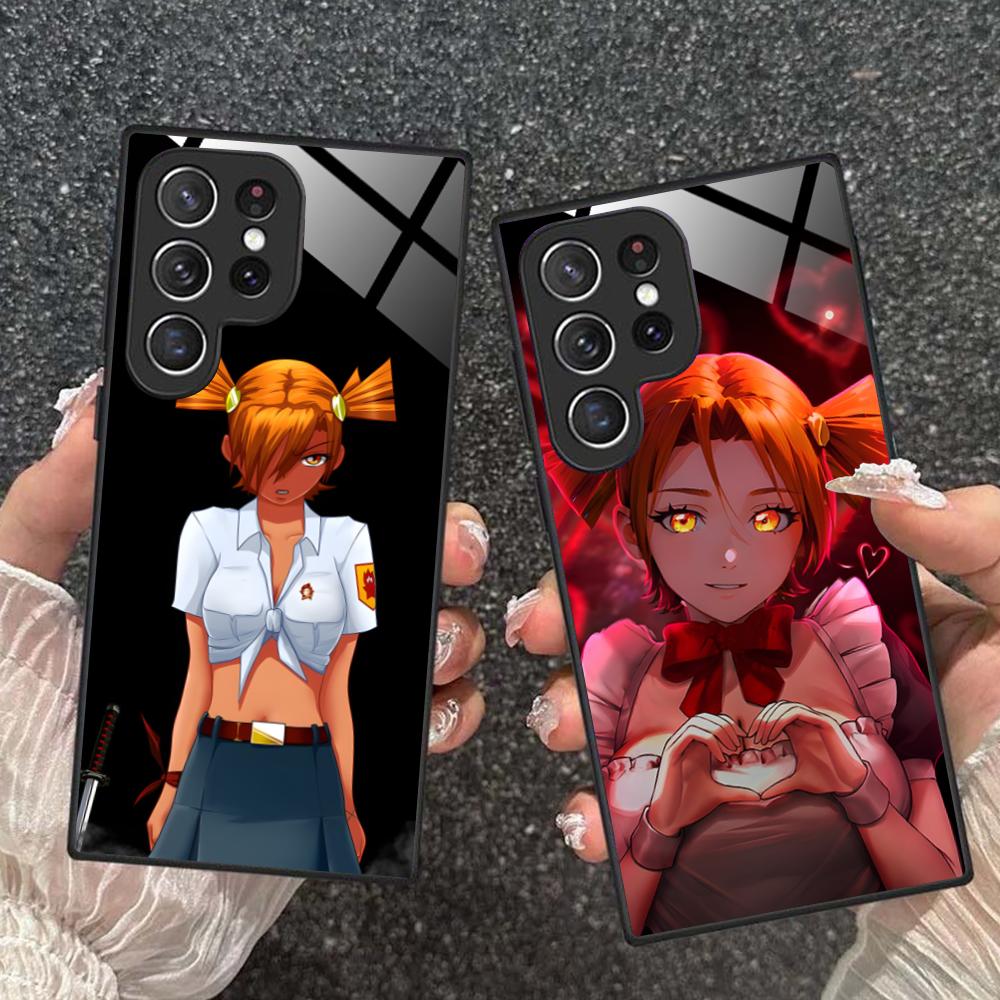 Вечное Лето Алиса Стеклянный Чехол для Мобильного Телефона для Samsung Galaxy A56 55 54 53 52 51 36 35 34 23 16 15 5G Цветная Крышка