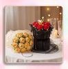 Finished Crochet Rose Preserved Flower Bouquet for Valentine's, Nurses', Teachers' Day Gifts
