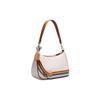 New COACH Teri Cow Leather Crescent Bag Saddle Bag Handbag Shoulder Bag Medium Size Women's White CJ604-SVCAH
