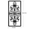 Stunning Black Hollow Metal Wall Art Set - Ideal for Home Decor In Living Room and Bedroom, Decorative Iron Accents