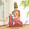 Chinese Water Moon Self-contained Goddess of Mercy Ornament Resin Buddha Statue Sculpture Zen Inspired Home Decor