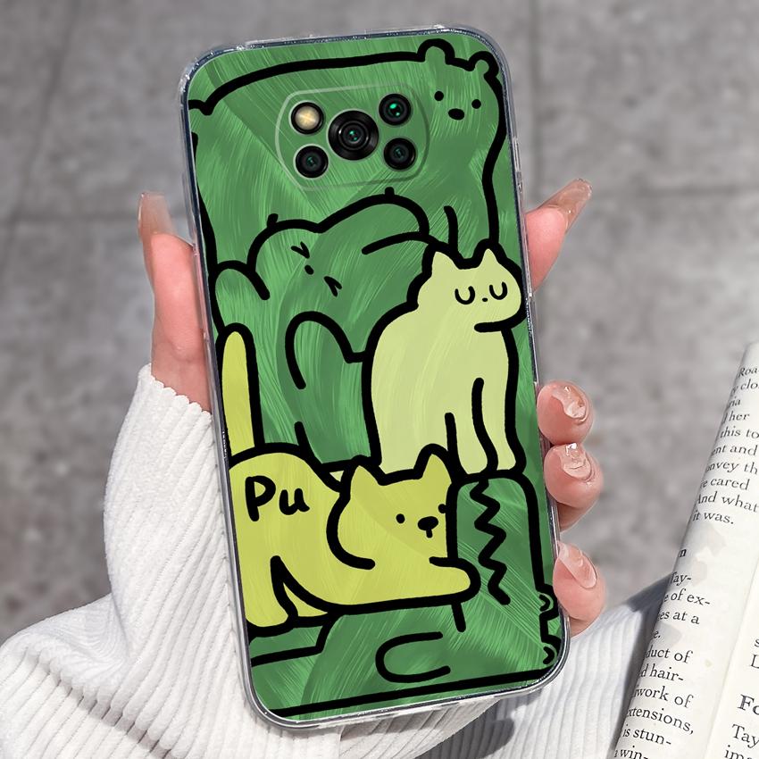 Прозрачный чехол для телефона Xiaomi Poco X3 X4 NFC X5 X6 X7 Pro F3 F4 GT F5 Мягкий ТПУ чехол Ретро узоры карманных часов Ударопрочный чехол для Xiaomi Накладка Capa