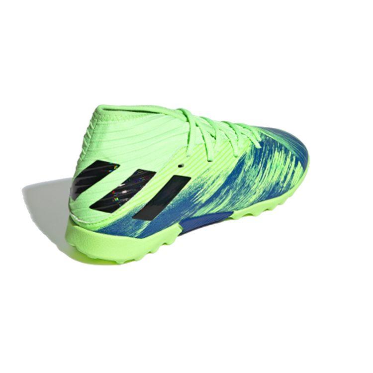 adidas Футбольные бутсы Nemeziz 19.3 Tf, противоскользящие, с амортизацией, низкие, для детей, зеленые FV4006