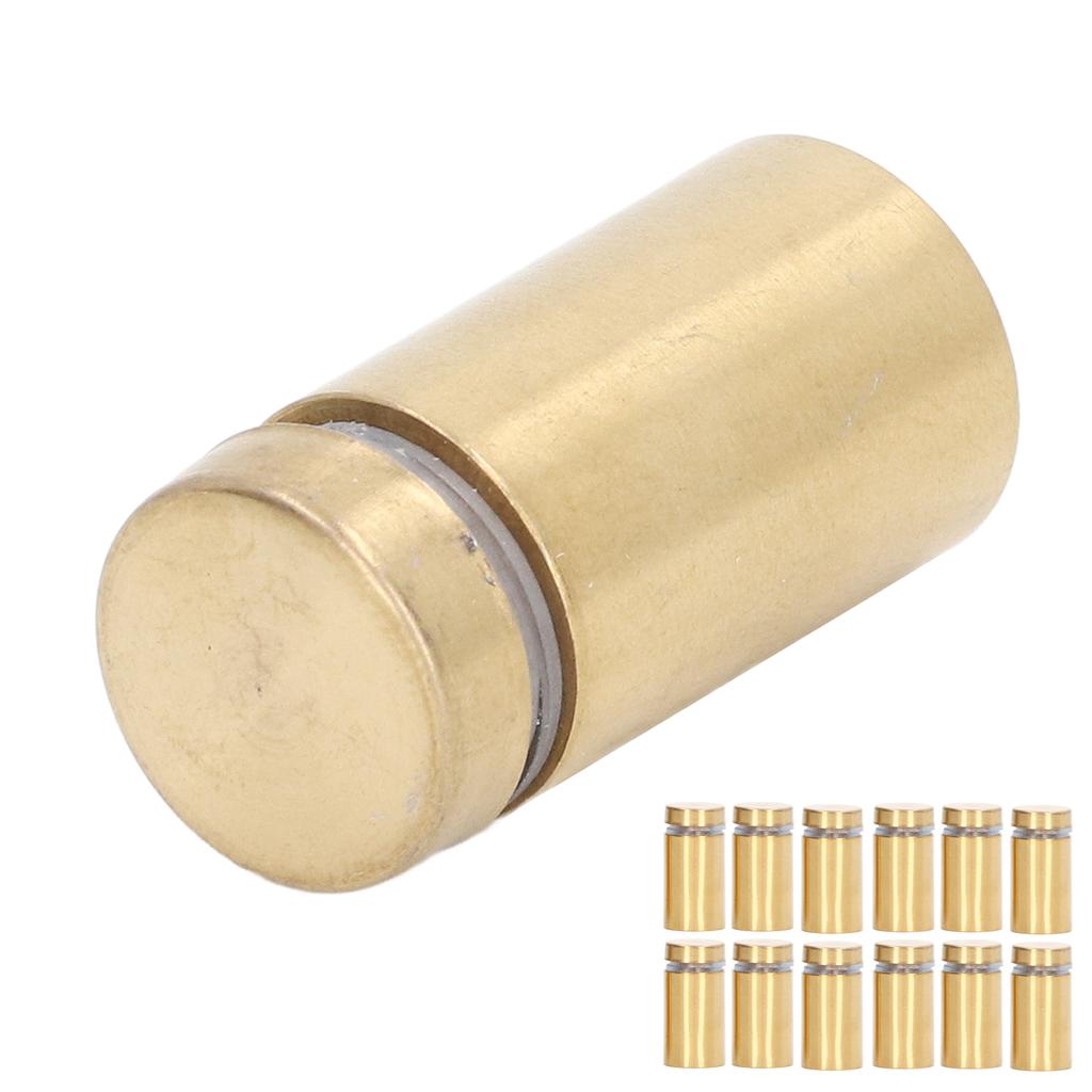 12 Pcs Sign Holders Screw Stainless Steel Advertising Nails 16x30mm Mounting Glass Hardware for Home Decoration