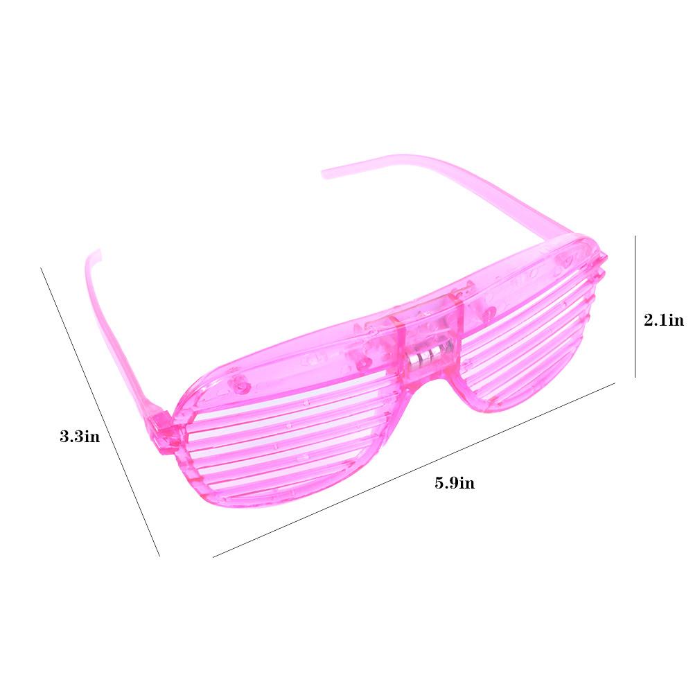 Темные очки для вечеринок, Неоновые светящиеся очки, Светодиодные очки, Очки-жалюзи, Светящиеся палочки для очков