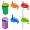 Soda Can Lids with Straws BPA-Free Reusable Can Covers for Standard Beverage Cans BPA-Free Camping Can Lid for Spill Prevention