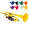 pInstruments Plastic Wind Instrument Trumpet pTrumpet Bb Tone Lightweight Highly Durable ABS Biocoat Antibacterial PTRUMPET1Y Yellow Bag &