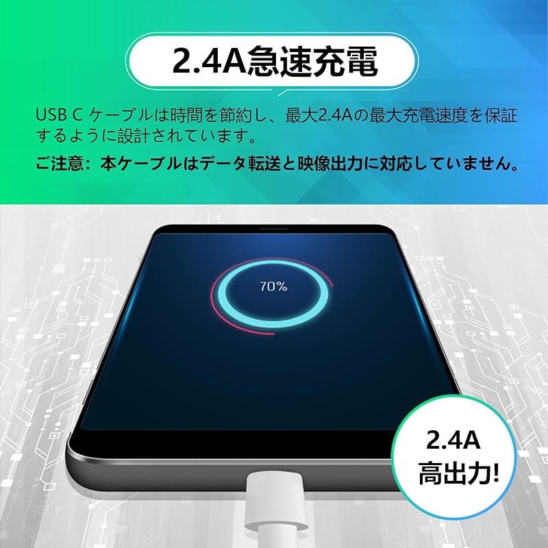 USB TYPE C Cable 5m (Set of 1) POTRRCIUSUER Type C (USB A To C) Cable Super Fast Charging with 2.4A Output [Data Transfer and Video Output Not