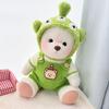 Костюм для среднего медведя - Сине-розовый полосатый набор комбинезонов с морковкой