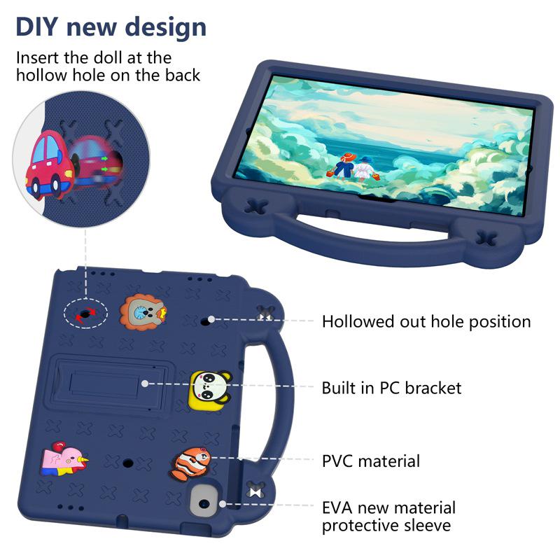 M10plus 125 Creative All-Inclusive Cartoon Case for X306 Tablet - Anti-Fall X505 Bracket Shell for 3rd Gen