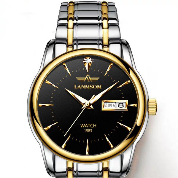 Новые роскошные мужские часы высшего бренда с коробкой, водонепроницаемые мужские кварцевые часы