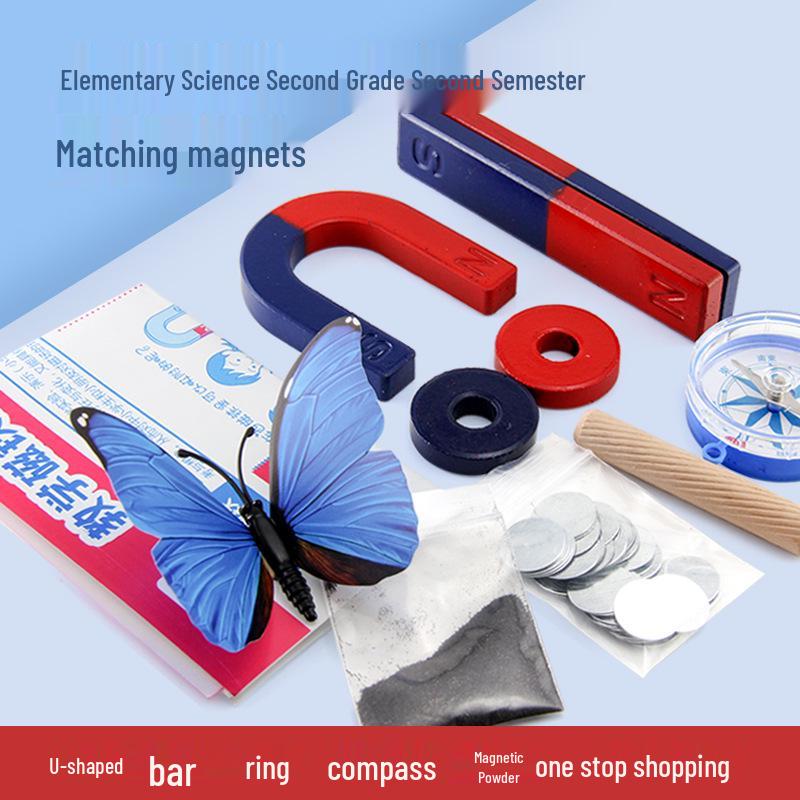 Обучающий набор подковообразного и U-образного магнитов для детей