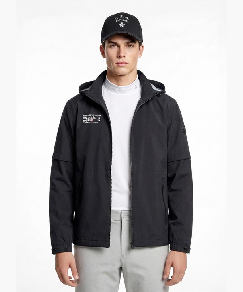 Munsingwear Men'S Rain Jumper Black Mr121Mjp32