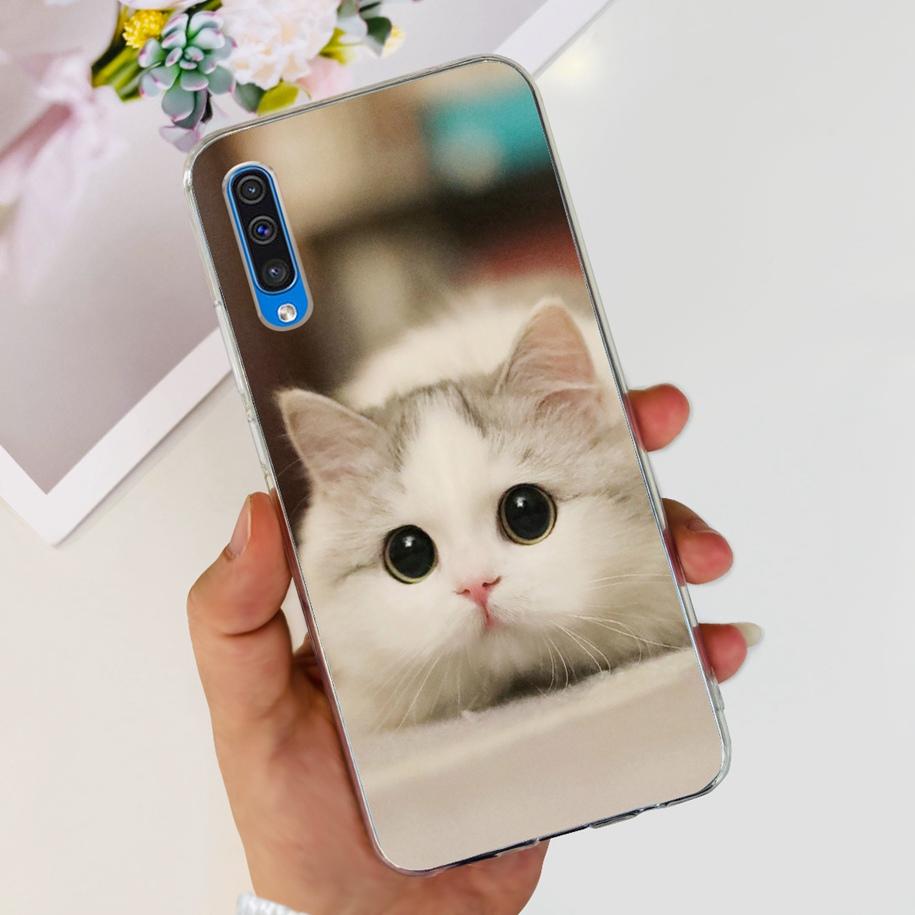 For Cover Samsung Galaxy A50 Phone Case Luxury Marble Flower Transparent Soft Bumper For Samsung A50S A30S A307F A507F A 50 Capa
