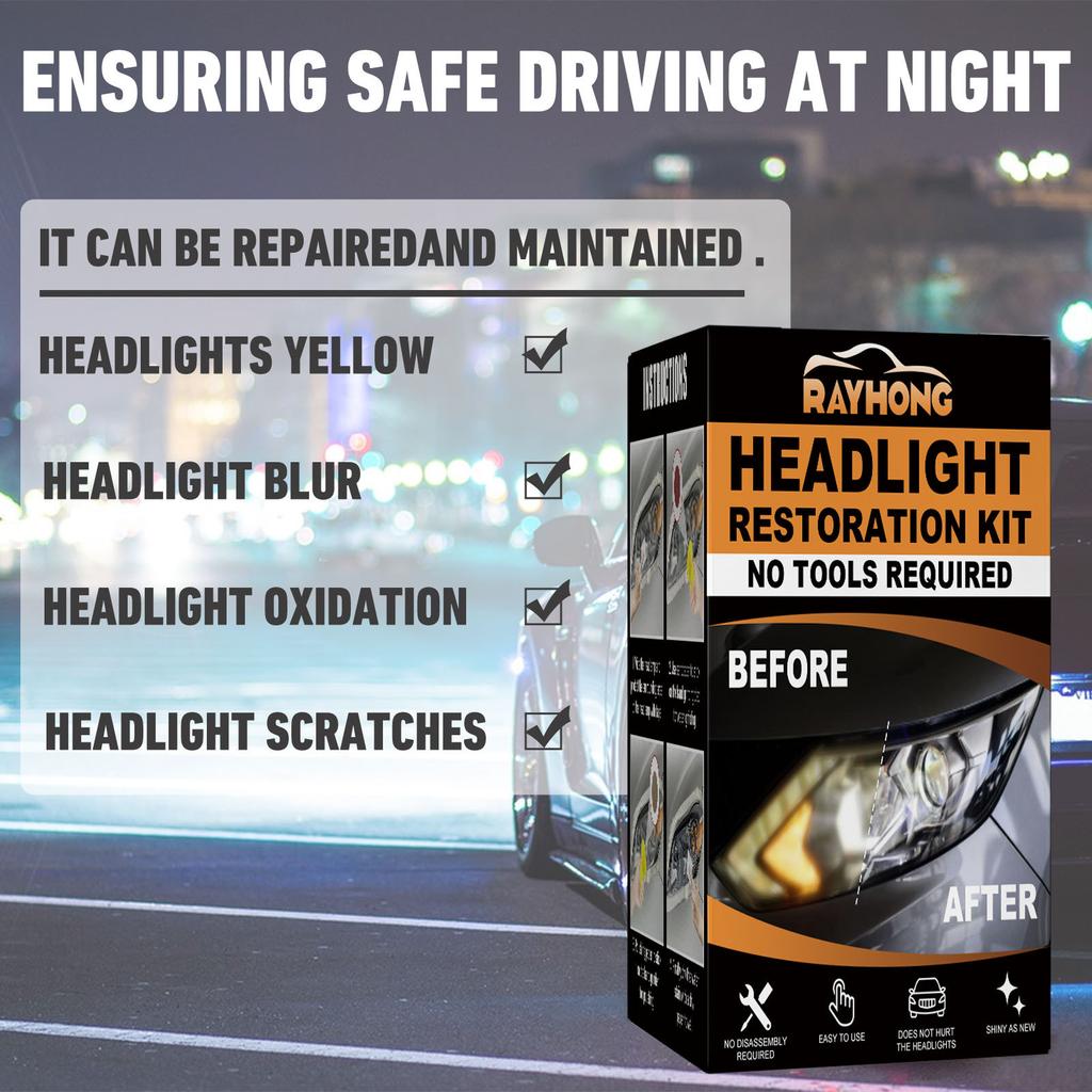 Комплект для восстановления фар автомобиля, салфетки для чистки фар автомобиля, средство для восстановления линз фар, шлифовальные диски для полировки своими руками