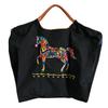 Сумка-шоппер Ball and Chain Genuine M Size Flower Horse Эко-сумка 301035 [Ball & Chain] F.HORSE (ЧЕРНЫЙ, М)