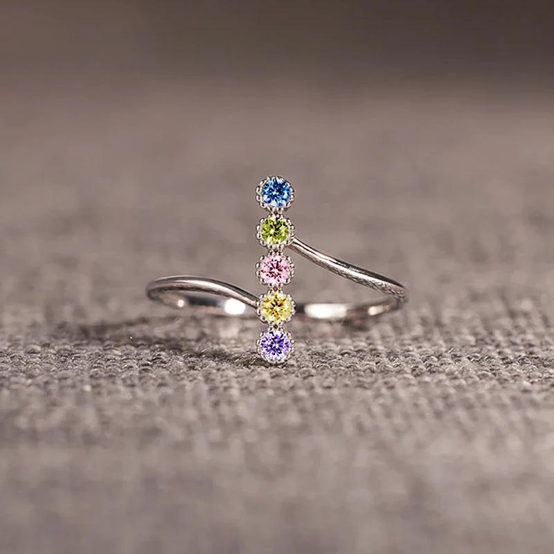 Кольца Huitan Colorful Circonia для женщин, простые, стильные, креативные, аксессуары для пальцев, милые подвески, приветственные украшения для вечеринки, подарок