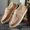 Men Comfy Canvas Shoes Breathable Men'S Mesh Shoes Lightweight Sneakers Fashion Slip On Flats Comfortable Man Loafers Lazy Shoes