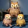 Night Owl Plush Toy Simulated Big Eyes Bird Doll Plushie Stuffed Animal Office Pillow Home Bedroom Sofa