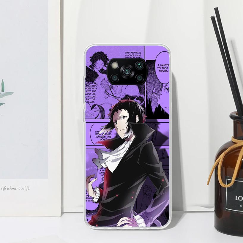 Чехол для телефона Bungo Stray Dogs Manga для Xiaomi Poco X7 X6 X5 M7 M8 Pro F7 Ultra Redmi 15C 15 13C 13 12C 12 10 10C 10A Художественные Fundas P