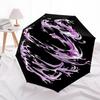 1pc Water Flame Automatic Folding Umbrella Durable Iron Frame,All Seasons Home Travel Outdoor Multifunctional Umbrella yy251115139